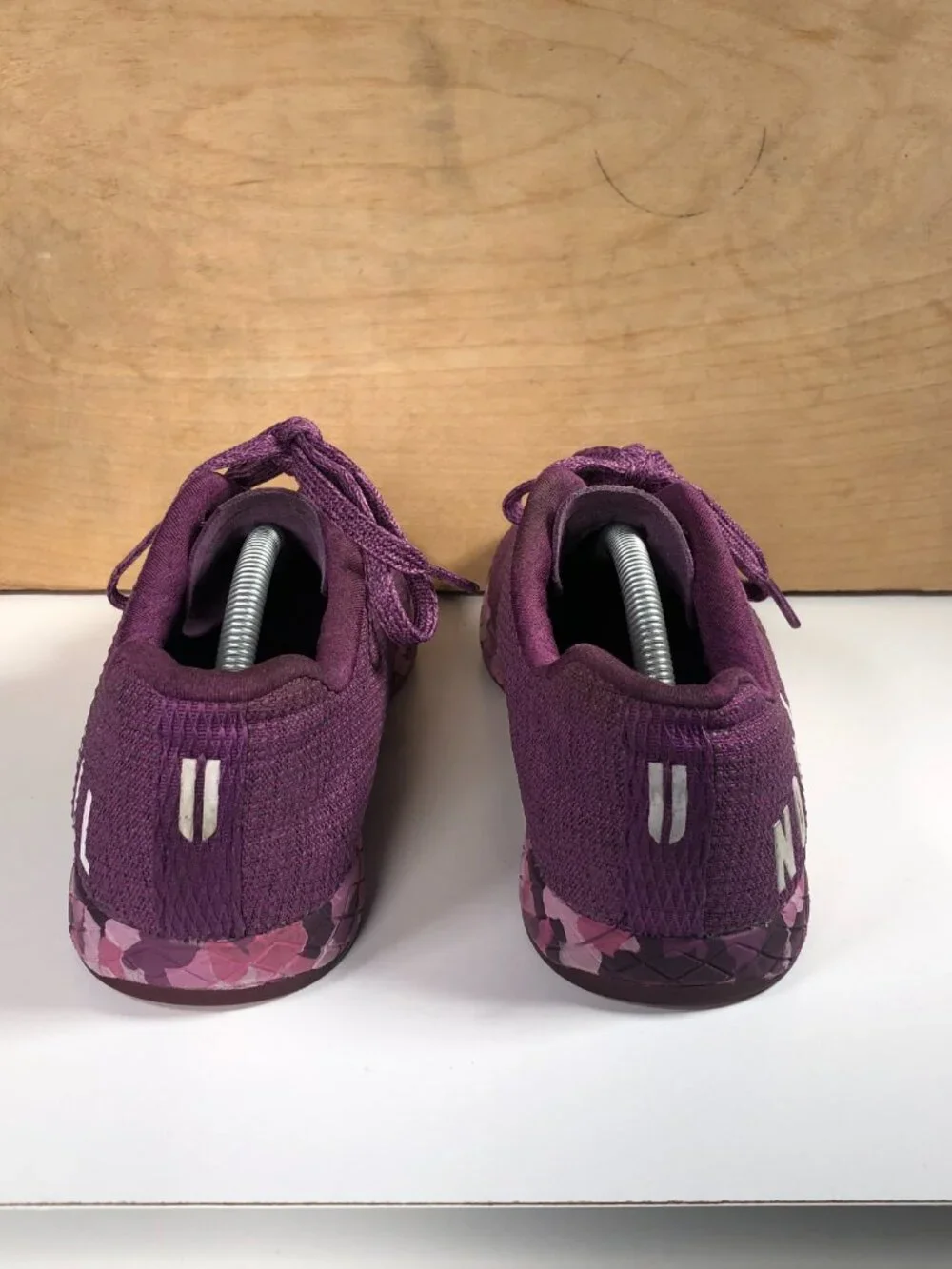 NOBULL Women 8.5 /Men 7 Outwork Purple Superfabric Cross Training Shoes Gum Sole